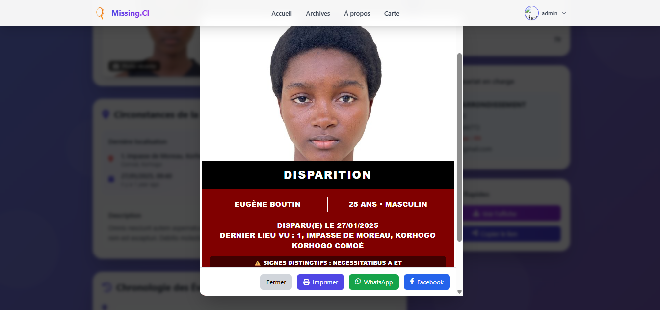 Affiche personnalisée